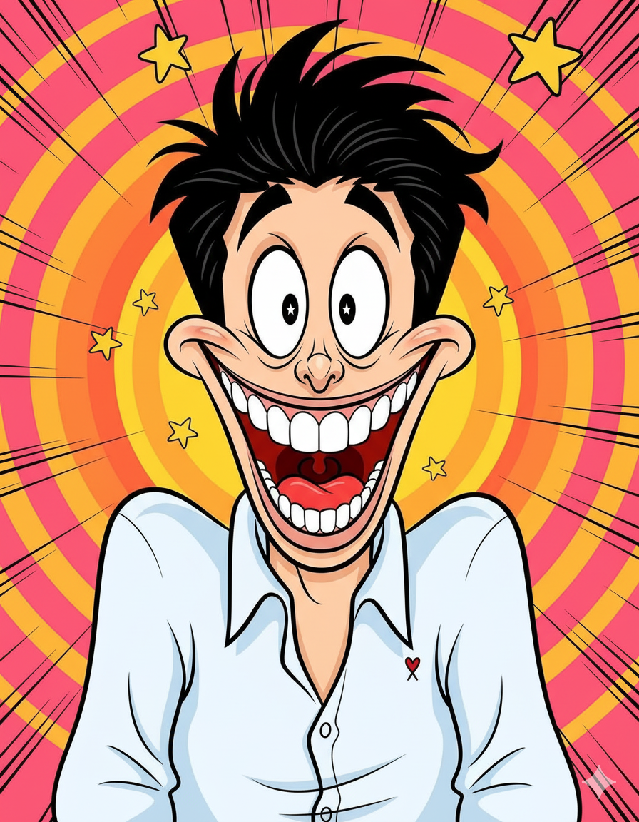 Character with Exaggerated Emotion