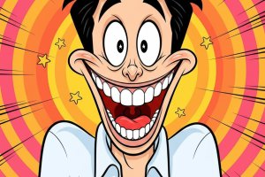 Character with Exaggerated Emotion